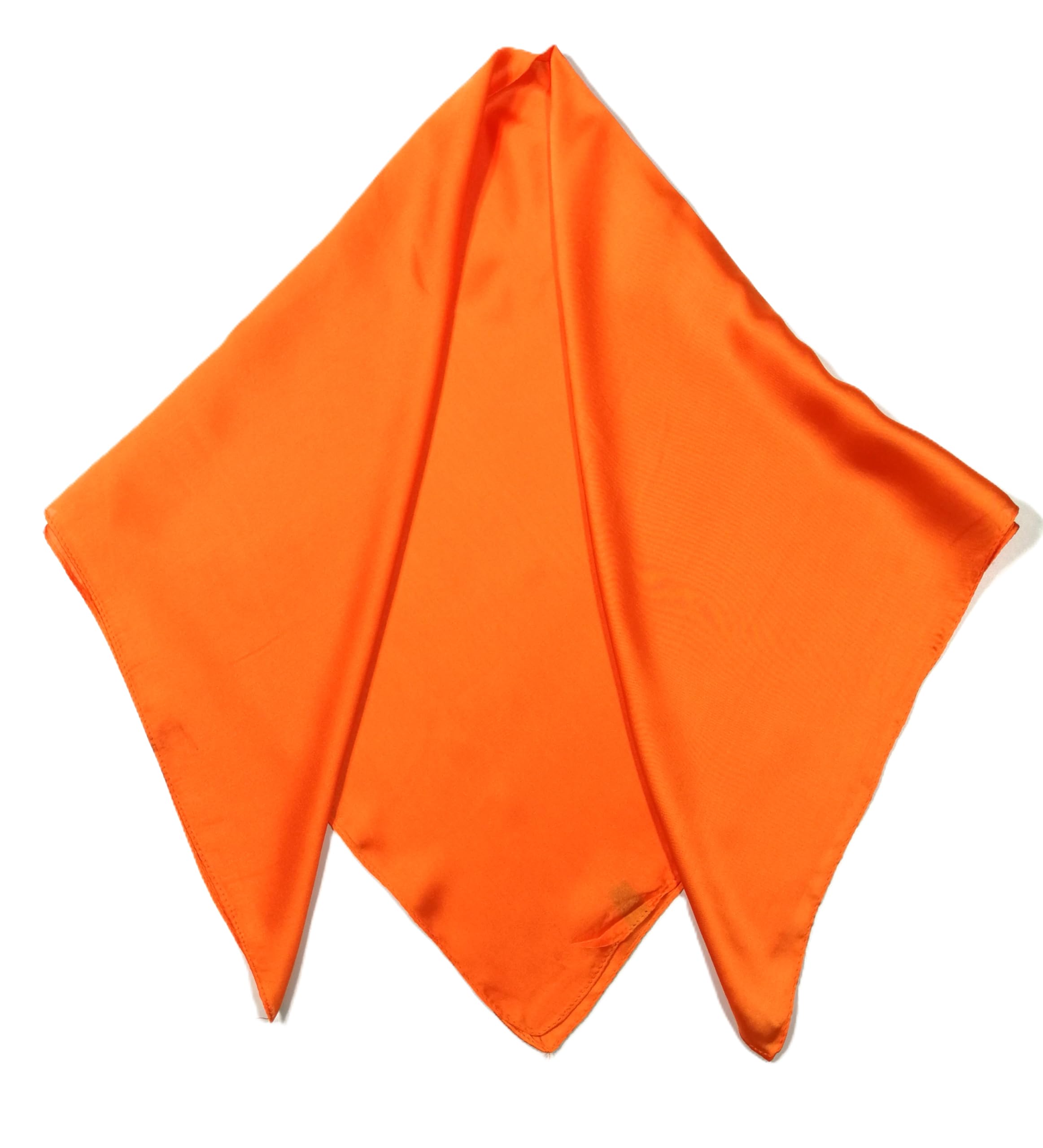 Shanlin Silk Feel Pattern Square Scarves 27" X 27"(Solid Color)