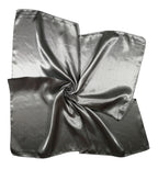 Shanlin Solid Color Silk Feel Satin Square Scarf Bandanas (23.5"X23.5")