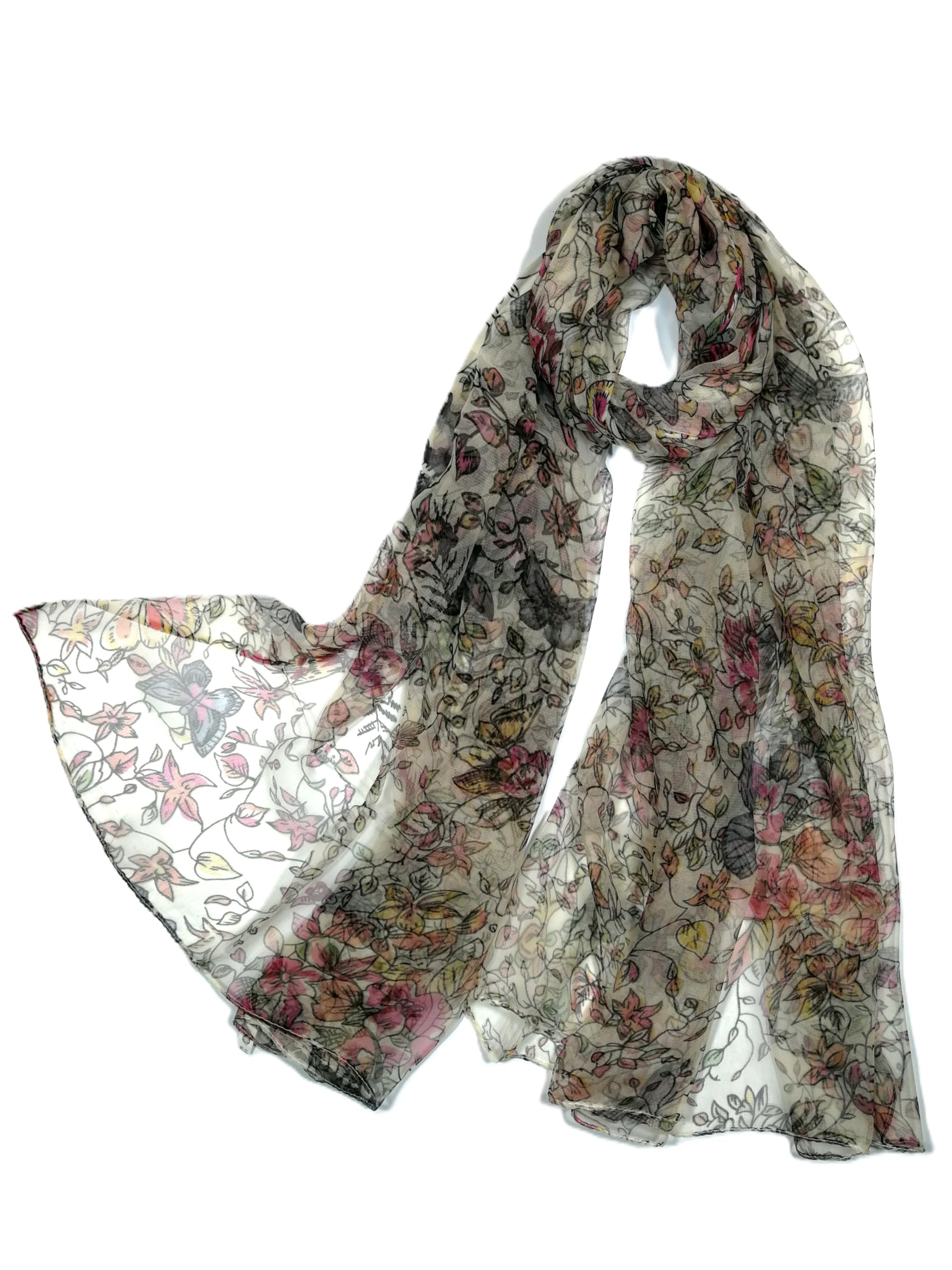 Shanlin Mulberry Silk Long Scarves (62"x40")