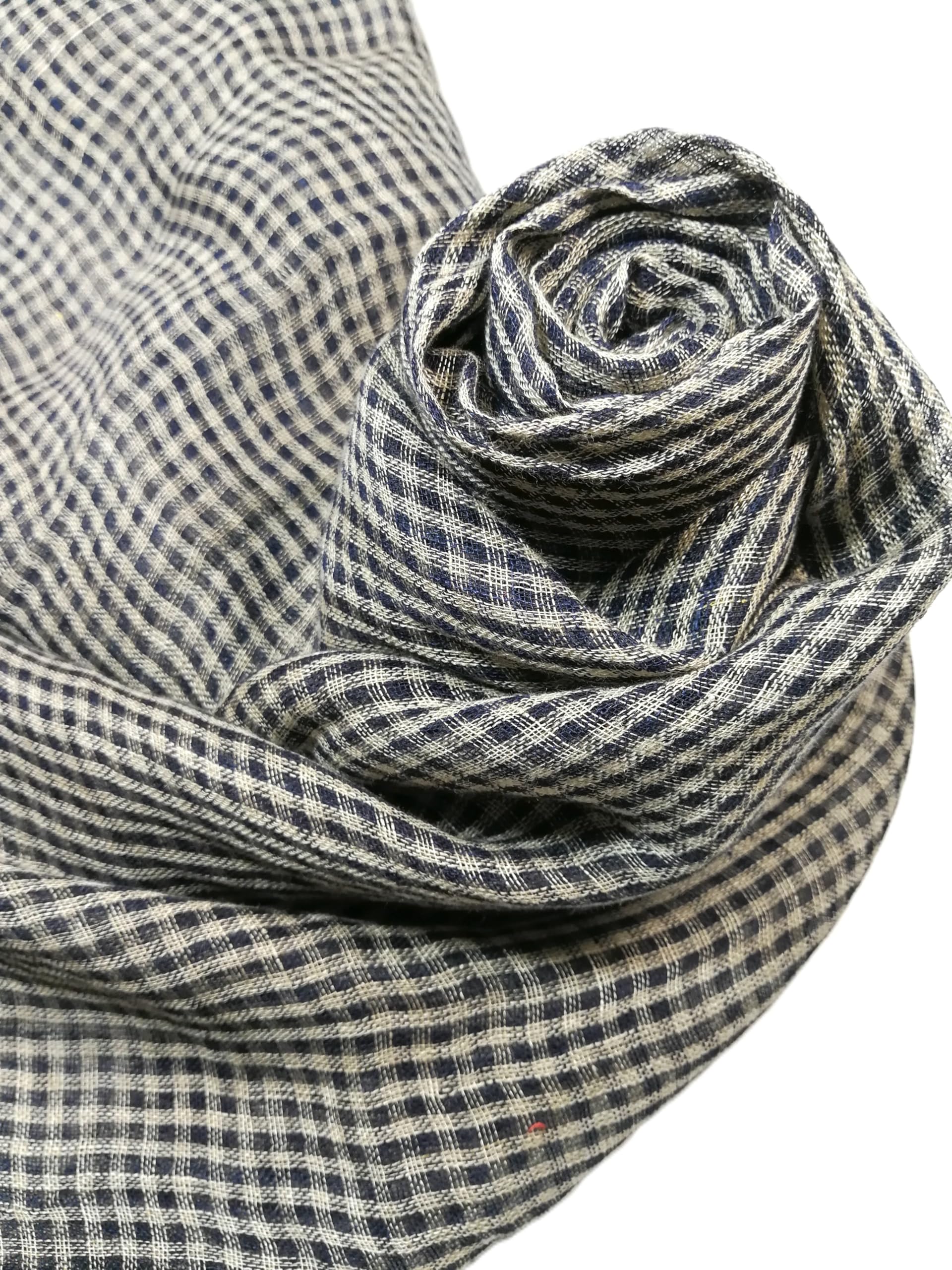Shanlin Unisex Natural Color 100% Linen Scarves for Men and Women
