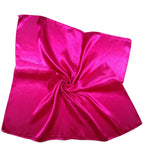 Shanlin Solid Color Silk Feel Satin Square Scarf Bandanas (23.5"X23.5")