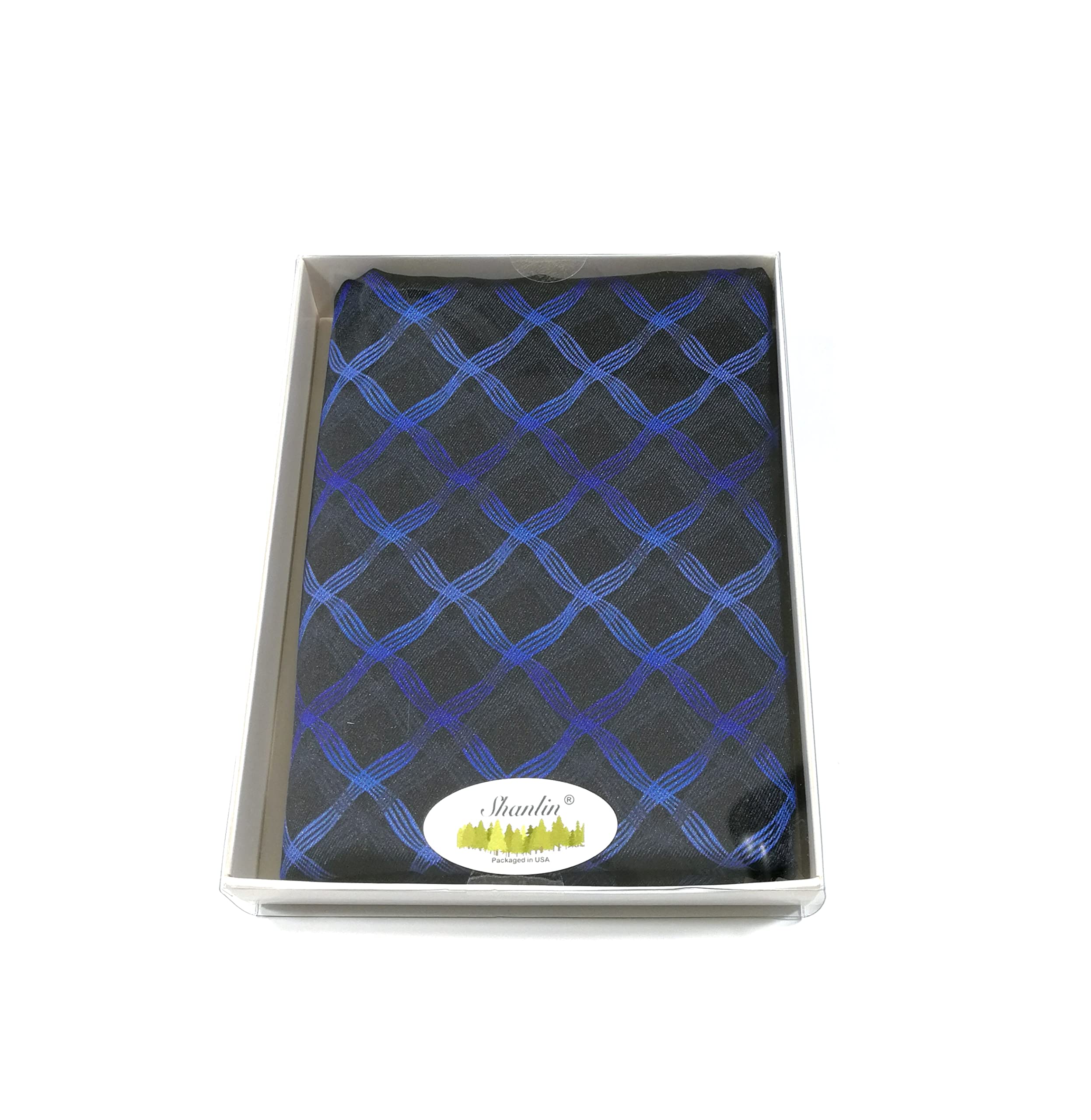 Shanlin Silk Feel Double-Layered Scarves for Men in Gift Box