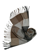 Shanlin 100% Cashmere Ultra Soft Solid & Plaid Scarf for Men & Women with Gift Box