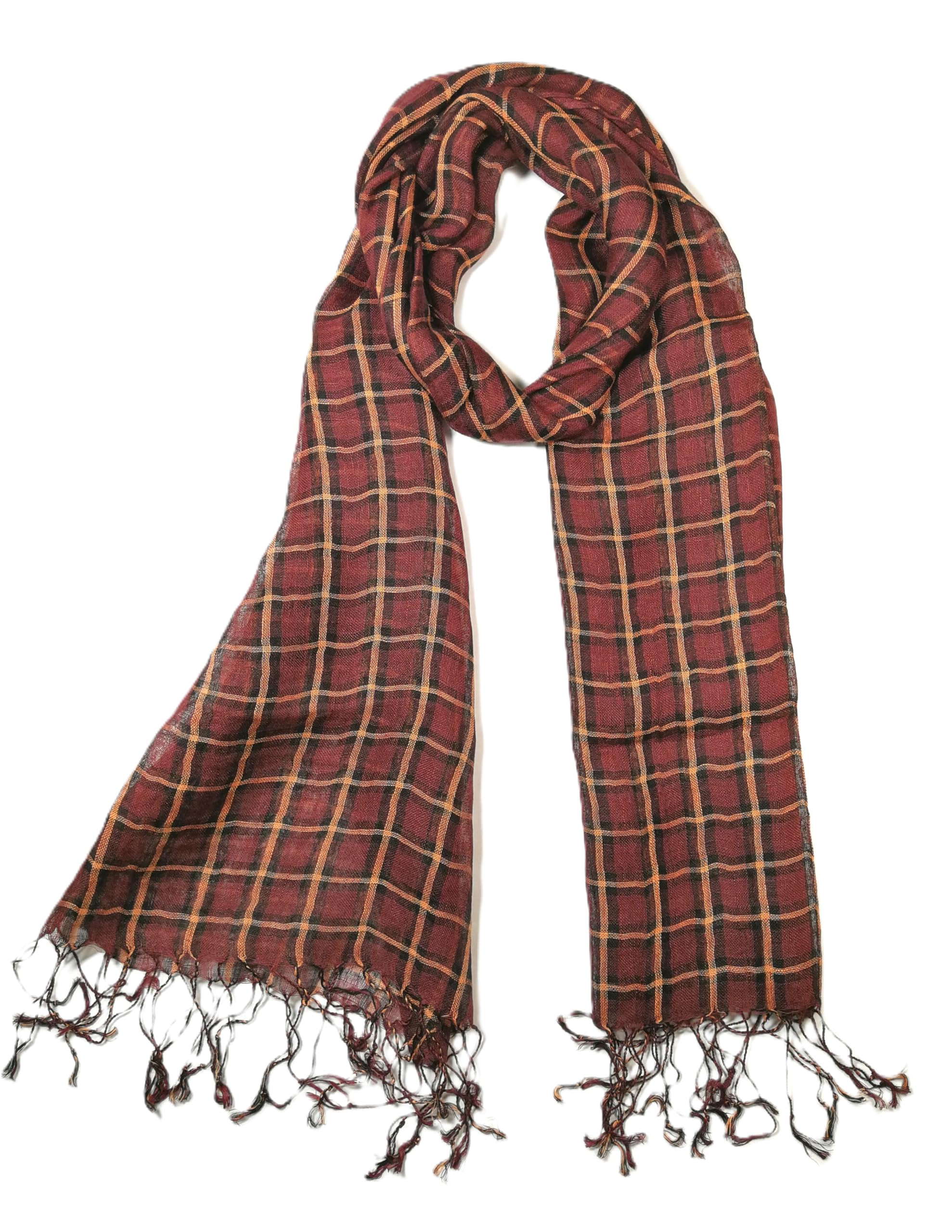 Shanlin Unisex 100% Linen Scarves for Men and Women (71"x22")