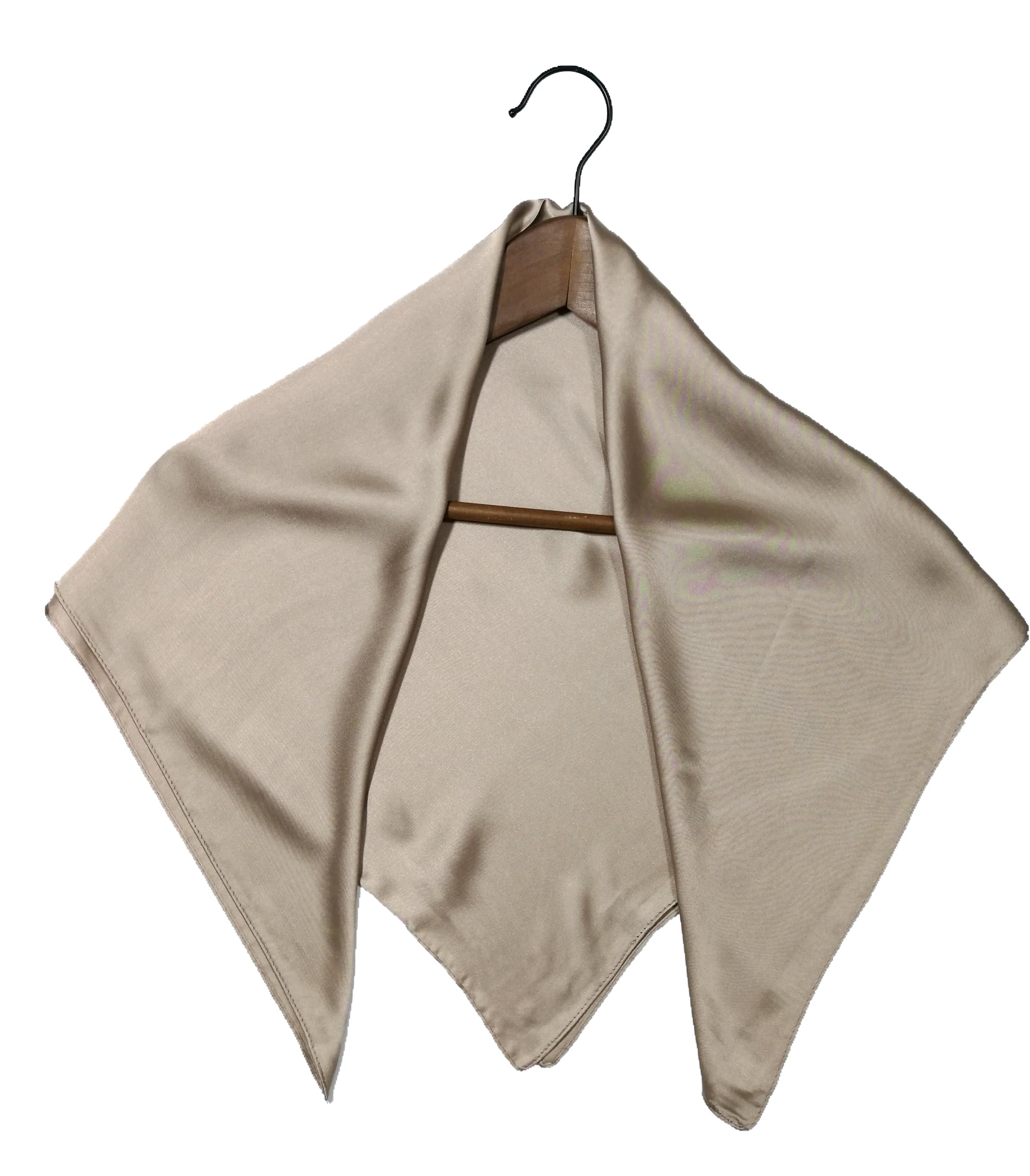 Shanlin Silk Feel Pattern Square Scarves 27" X 27"(Solid Color)