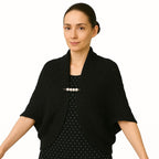 Shanlin Rhombus-Shaped Hollow Pattern Cocoon Cardigan Sweater Shawl