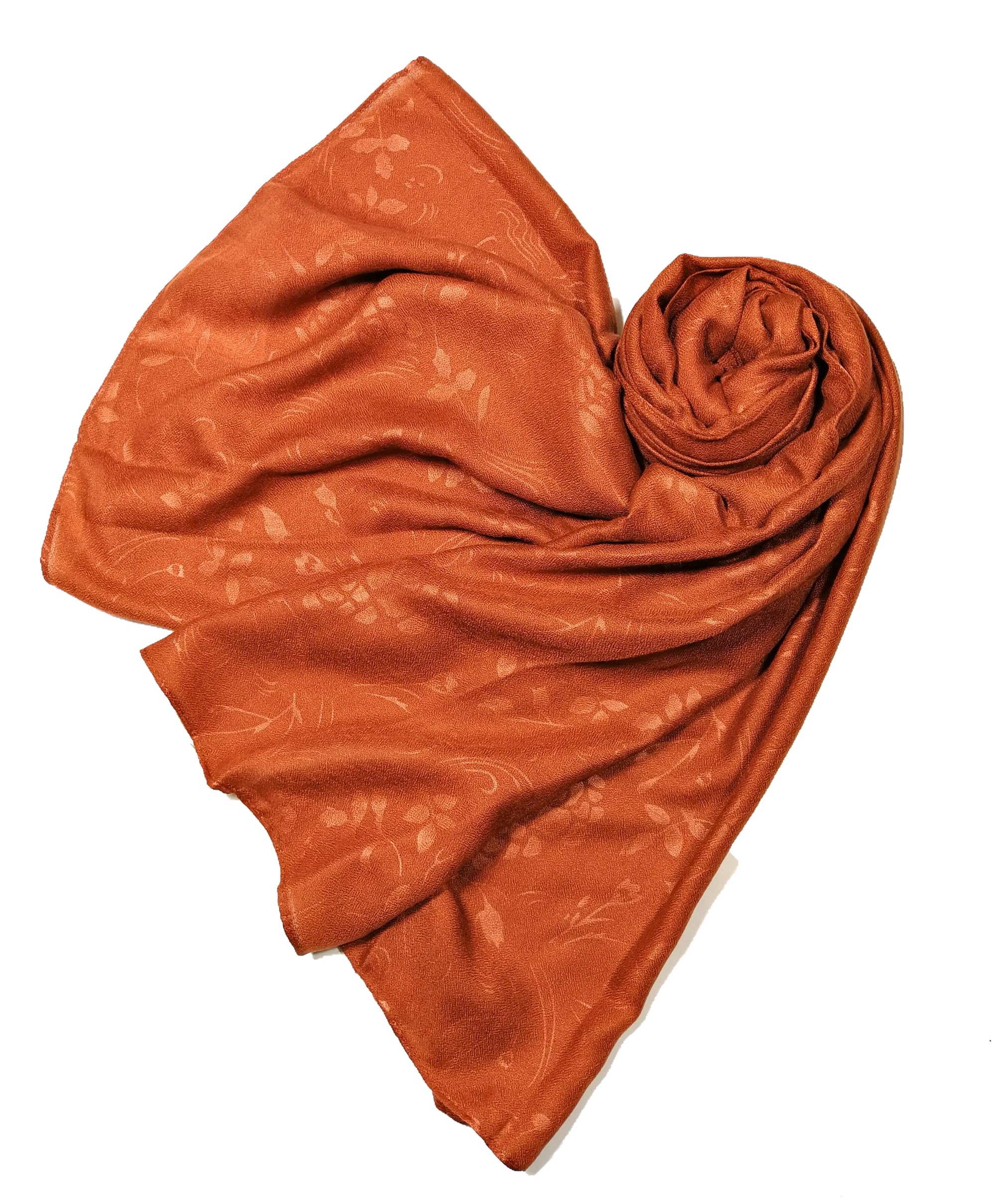 Shanlin Floral Pattern Solid Color Long Scarves for Women