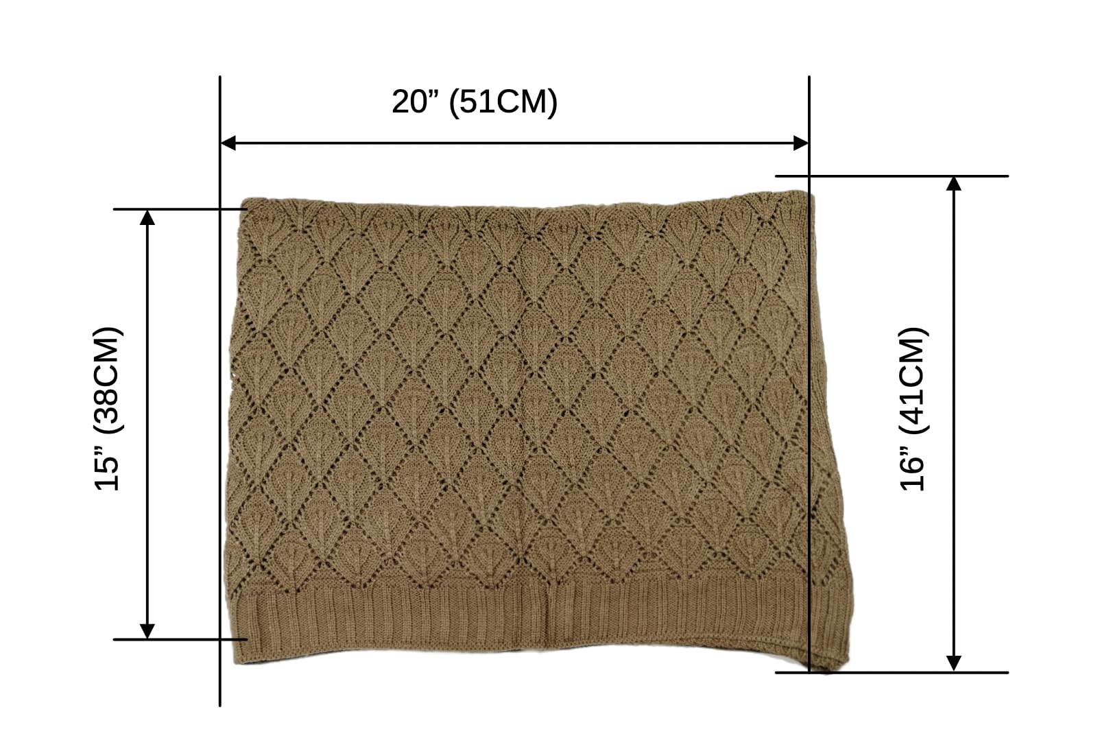 Shanlin Rhombus-Shaped Hollow Pattern Cocoon Cardigan Sweater Shawl
