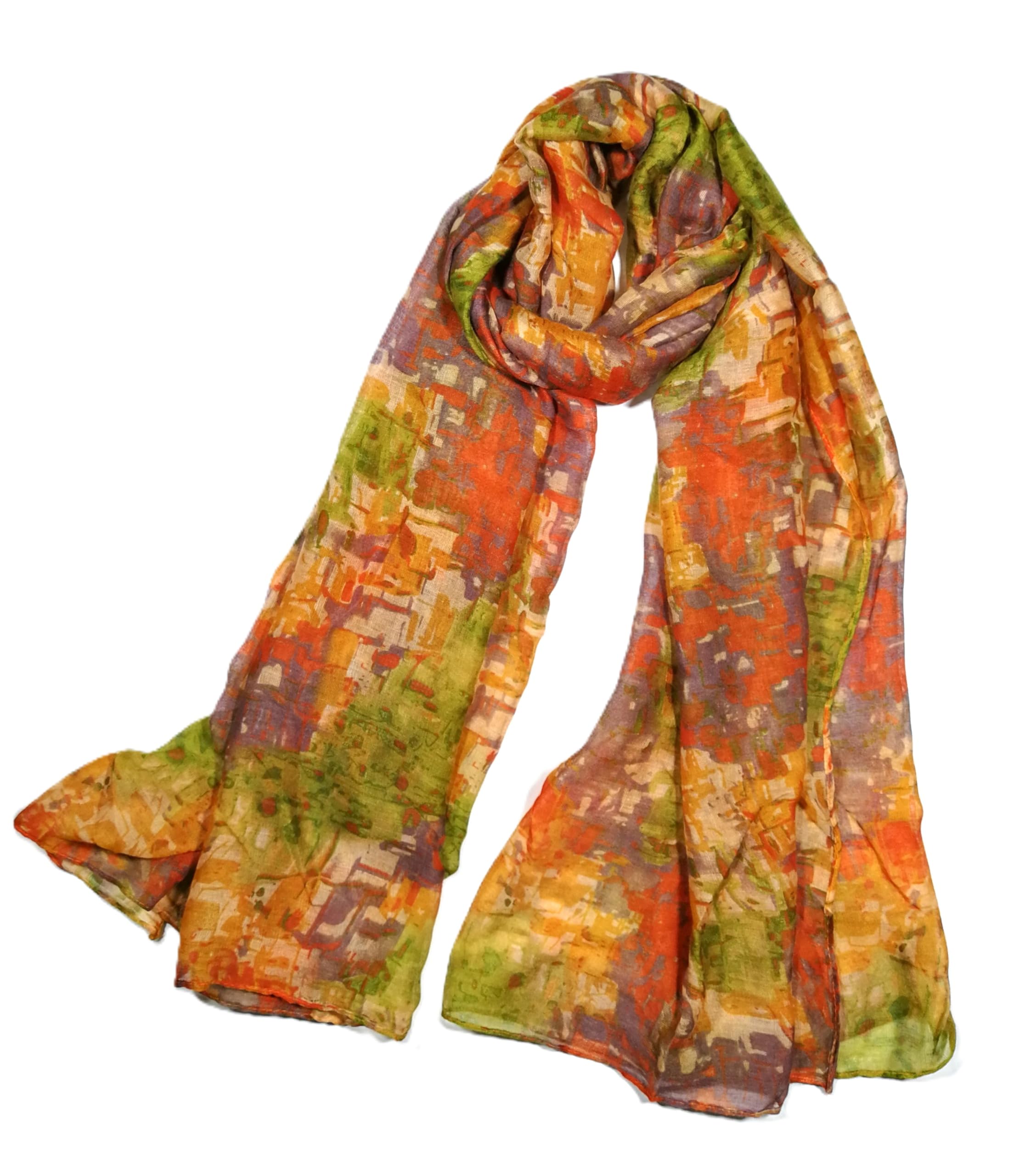 Shanlin Unisex Lightweight Floral & Pattern Scarves for Women – 185 x 90 cm