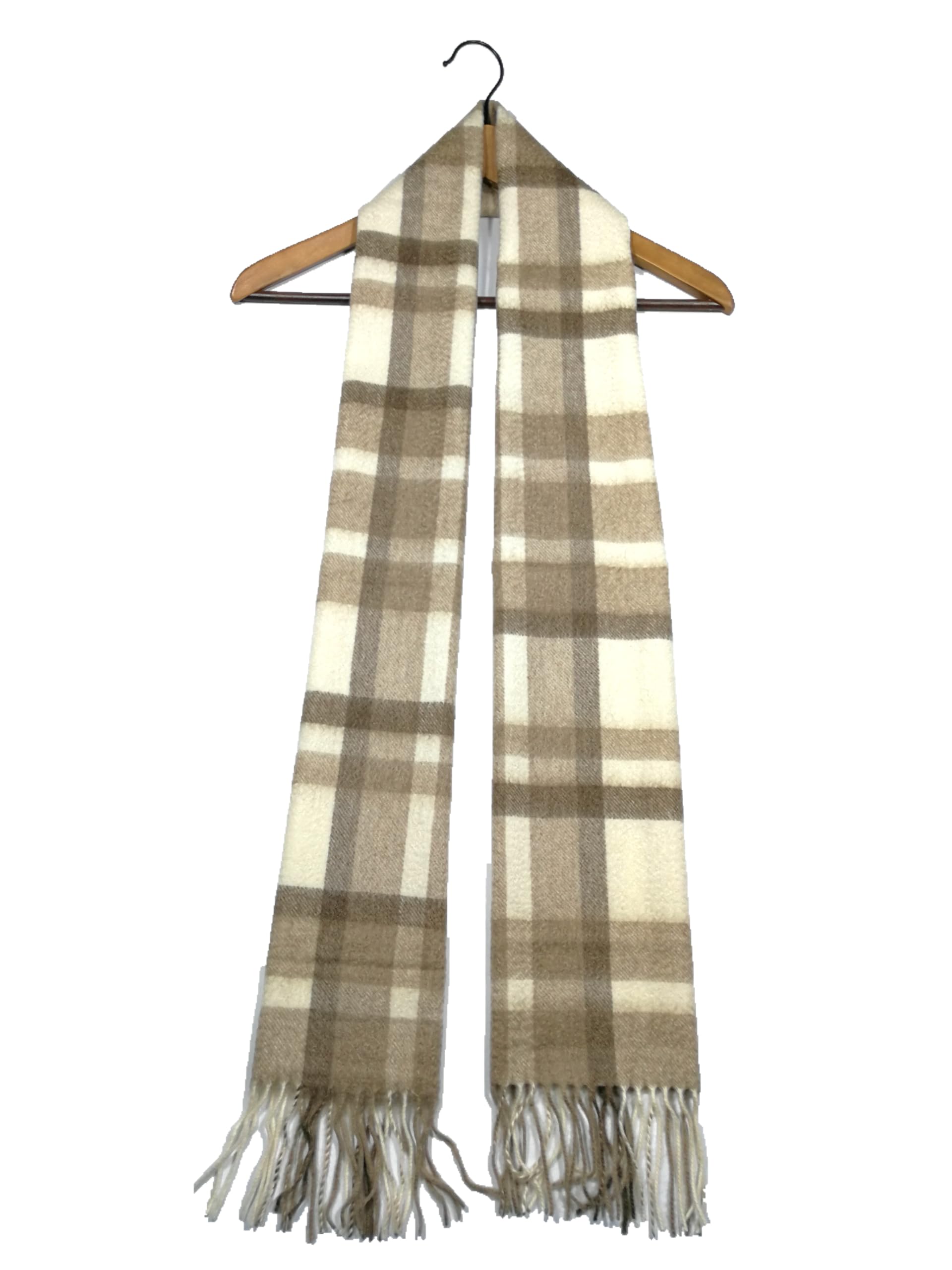 Shanlin 100% Cashmere Ultra Soft Solid & Plaid Scarf for Men & Women with Gift Box