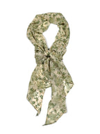 Shanlin Vintage Polka Dot Chiffon Skinny Scarf – Lightweight Retro Long Ribbon for Neck, Hair, Hat