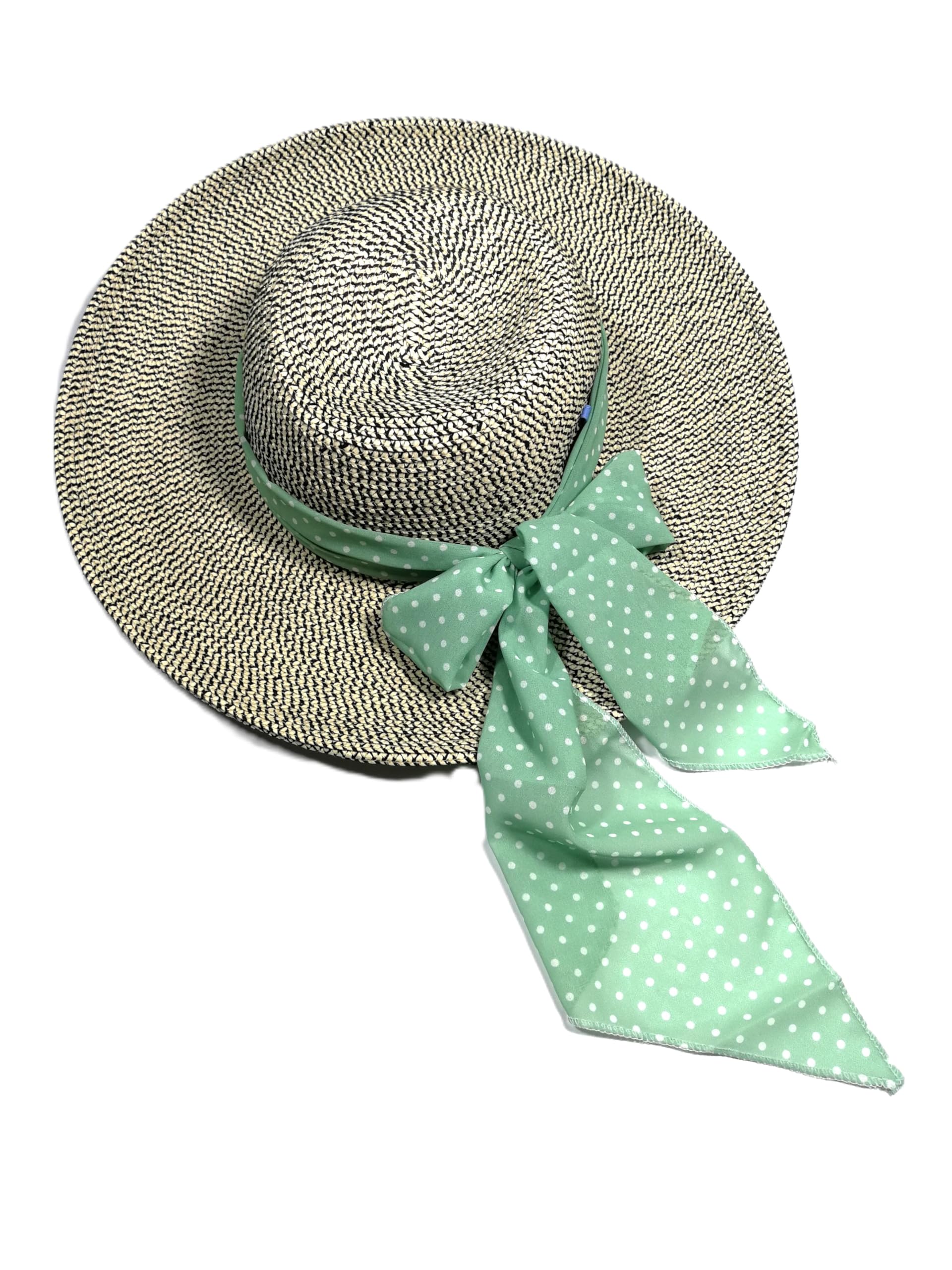 Shanlin Vintage Polka Dot Chiffon Skinny Scarf – Lightweight Retro Long Ribbon for Neck, Hair, Hat