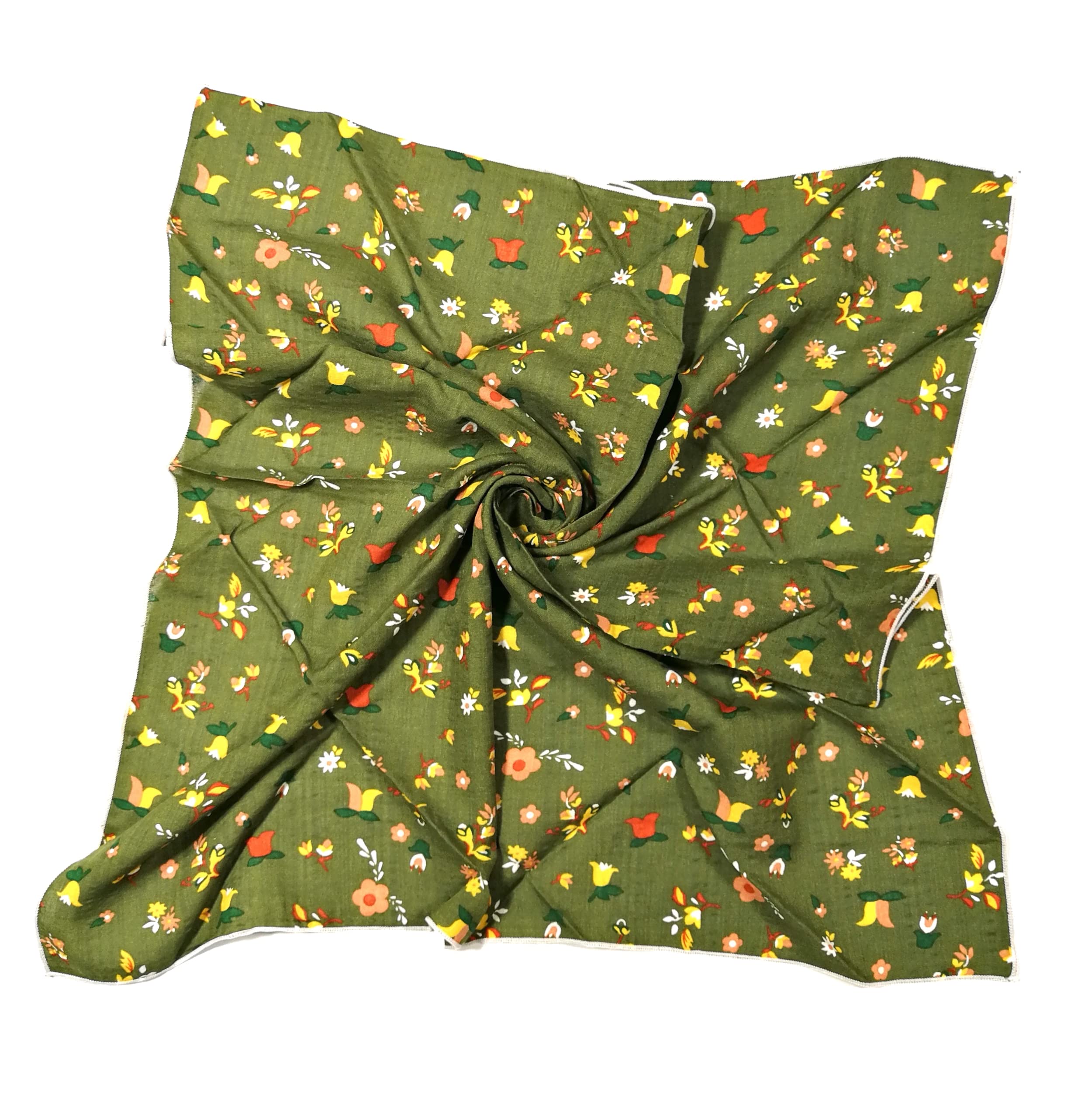 Shanlin Unisex Floral Cotton Bandanas 22x22 inch