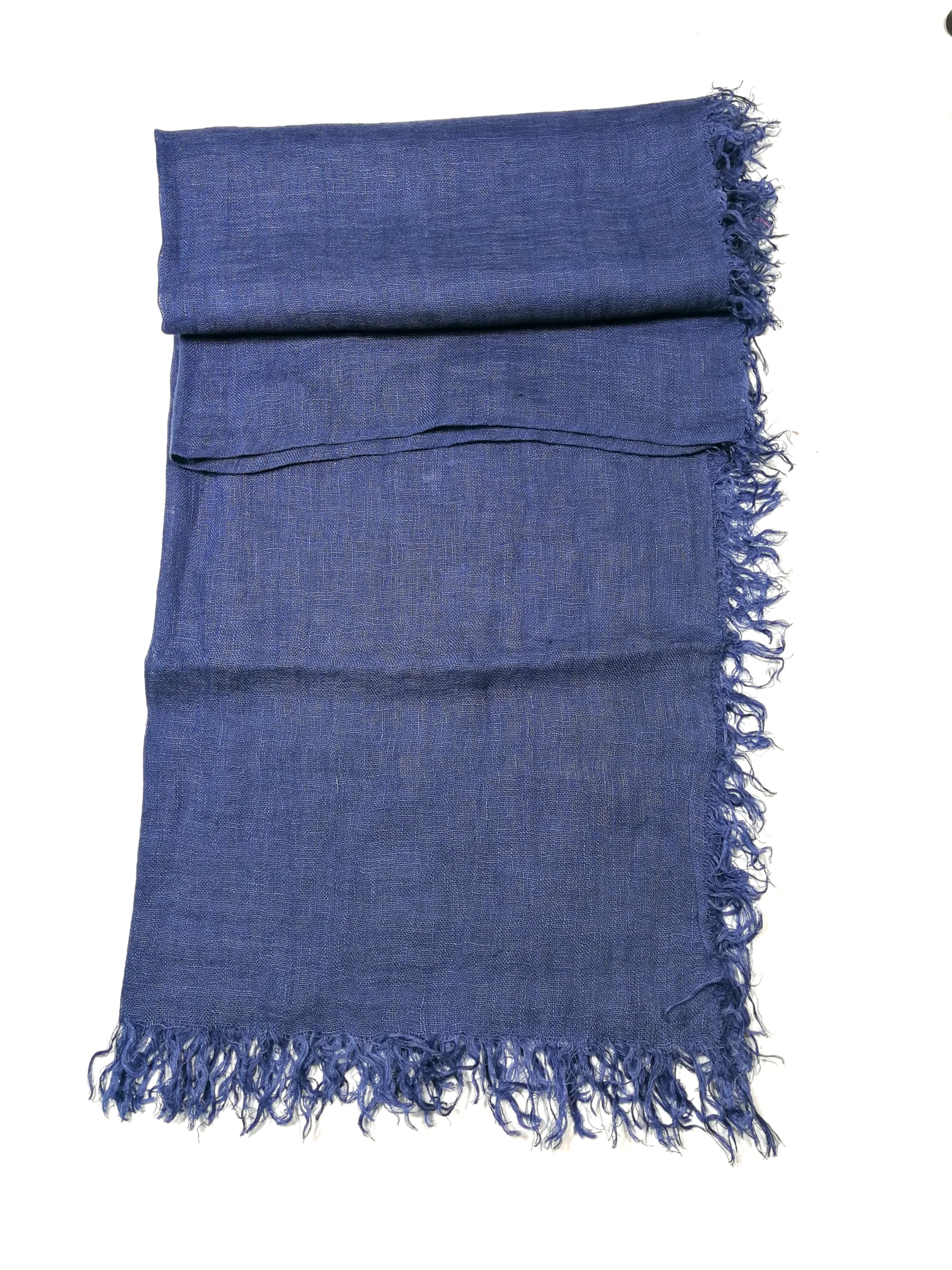 Shanlin Unisex 100% Linen Scarves for Men and Women (71"x22") Solid Color