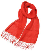 Shanlin Unisex 100% Linen Scarves for Men and Women (71"x22") Solid Color