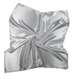 Shanlin Solid Color Silk Feel Satin Square Scarf Bandanas (23.5"X23.5")
