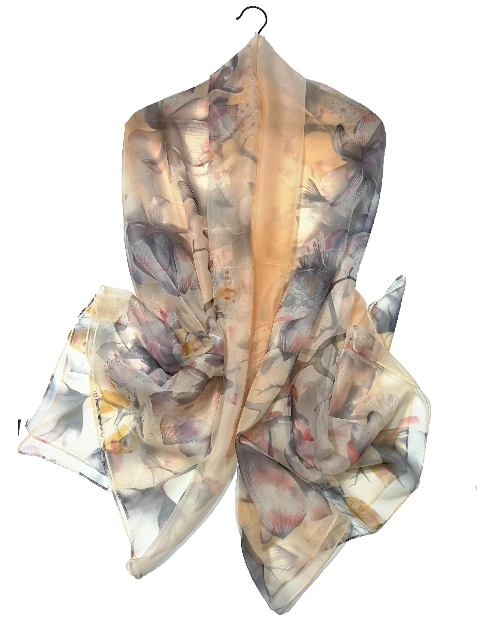 Shanlin Super Large Silk Feel Floral Scarves for Women in Gift Box