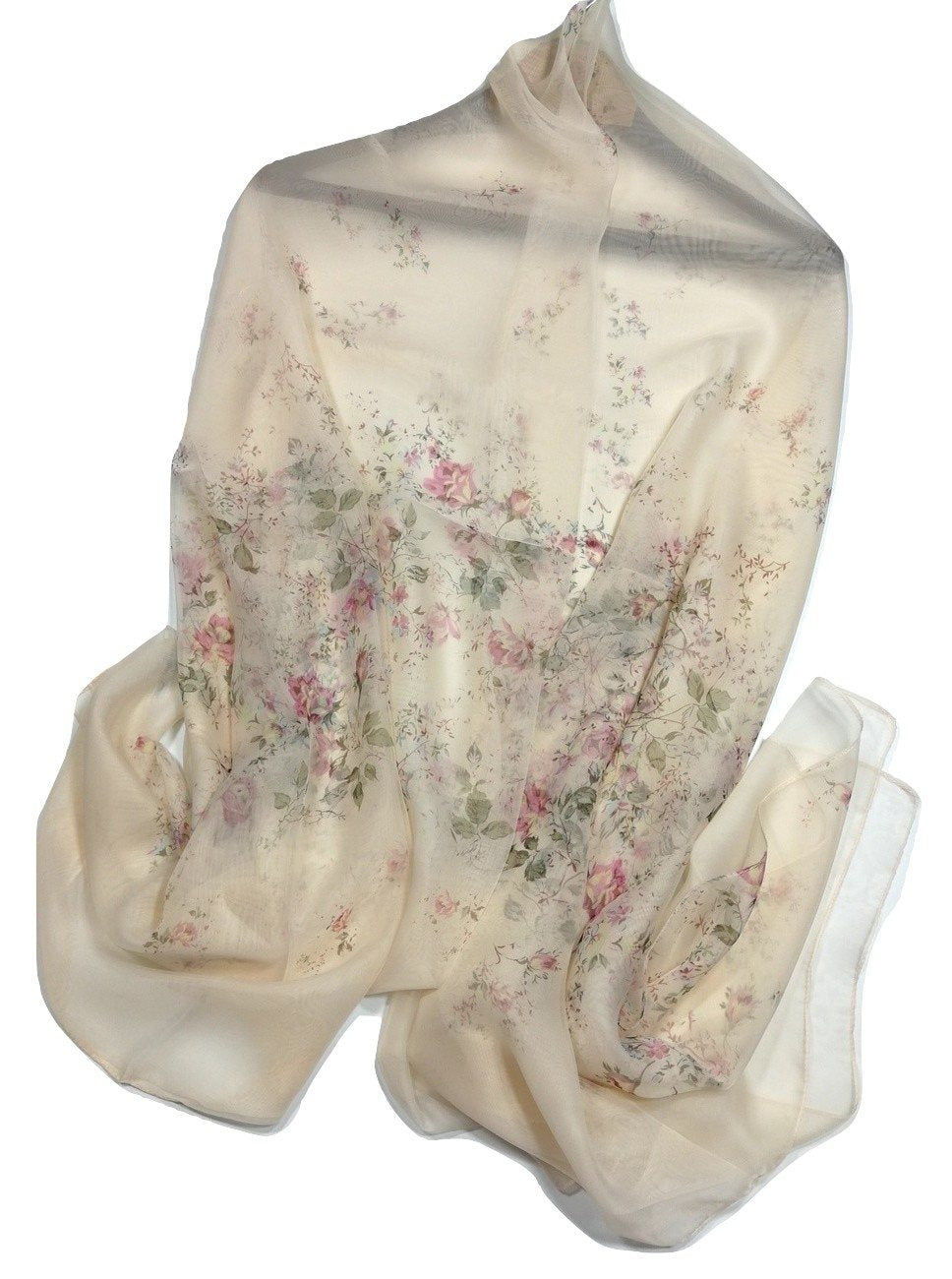 Shanlin Super Large Silk Feel Floral Scarves for Women in Gift Box