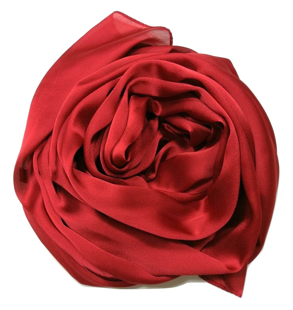 Shanlin Silk Feel Long Satin Patterned & Solid Color Scarves for Women in Gift Box
