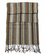 Shanlin Extra Long Unisex Cotton Linen Scarves for Men and Women (220x65CM)