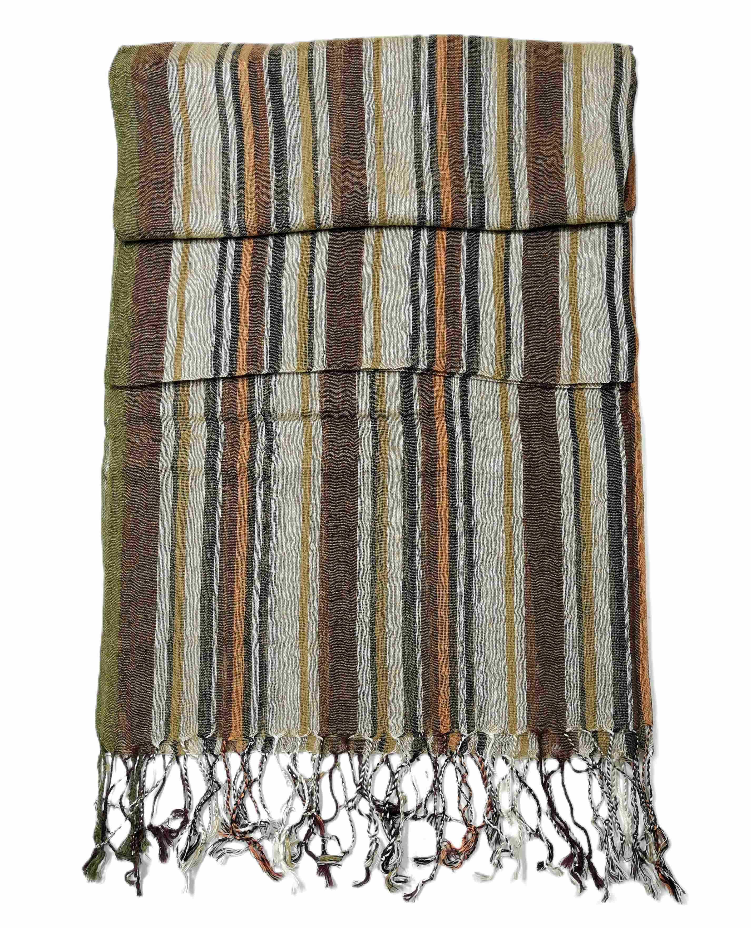 Shanlin Extra Long Unisex Cotton Linen Scarves for Men and Women (220x65CM)
