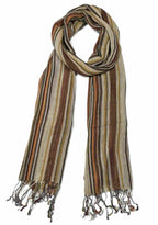 Shanlin Extra Long Unisex Cotton Linen Scarves for Men and Women (220x65CM)