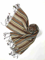 Shanlin Extra Long Unisex Cotton Linen Scarves for Men and Women (220x65CM)