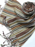 Shanlin Extra Long Unisex Cotton Linen Scarves for Men and Women (220x65CM)