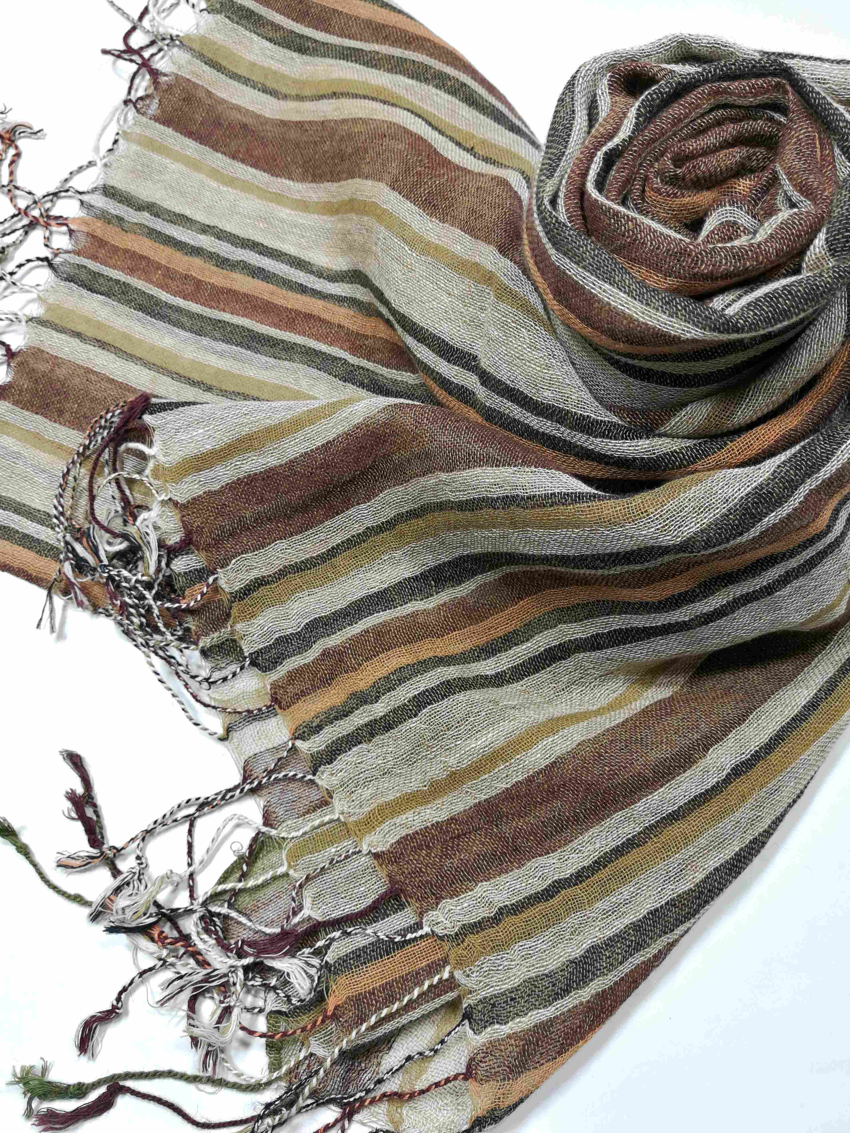 Shanlin Extra Long Unisex Cotton Linen Scarves for Men and Women (220x65CM)