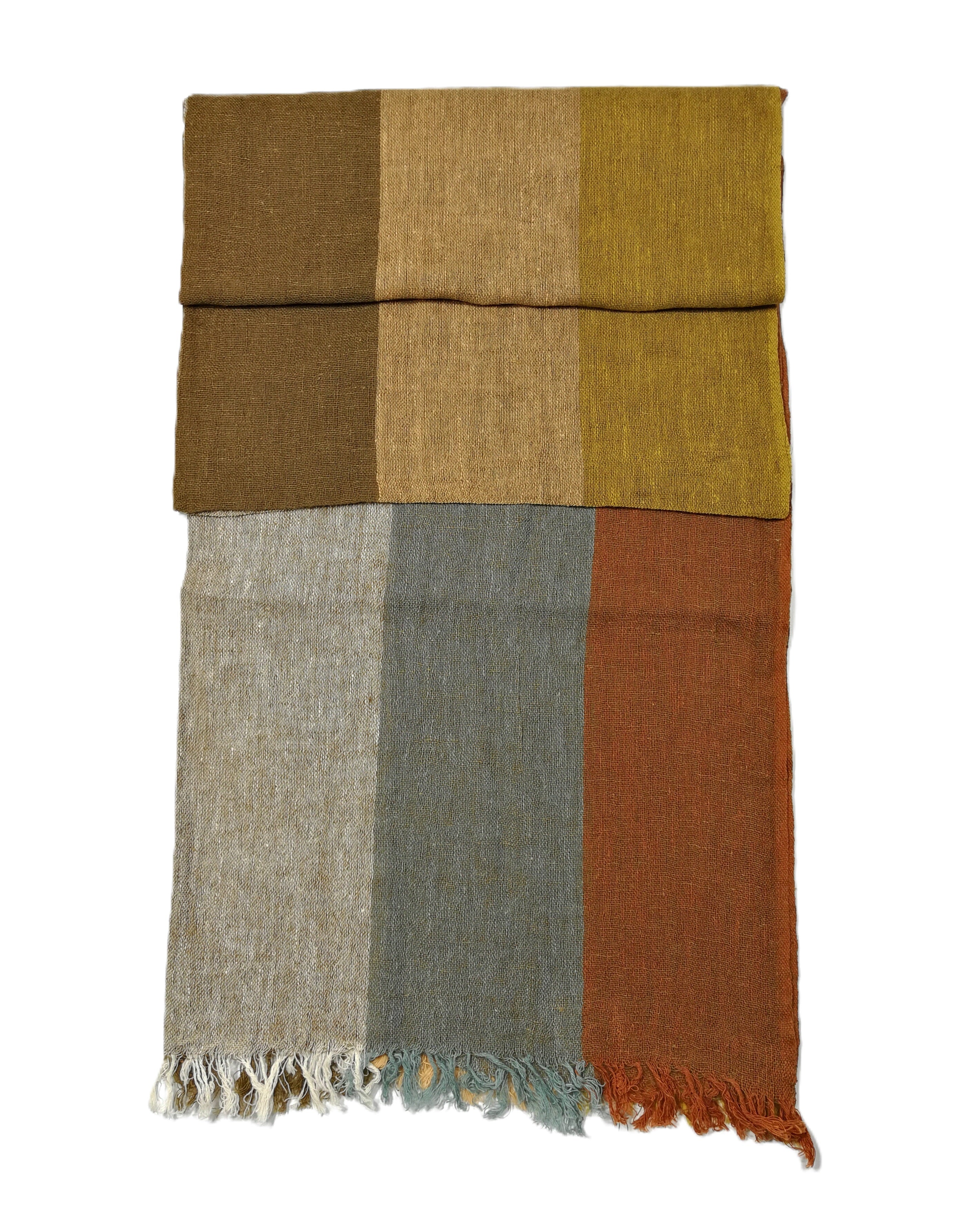 Shanlin Extra Long Unisex Cotton Linen Scarves for Men and Women (220x65CM)