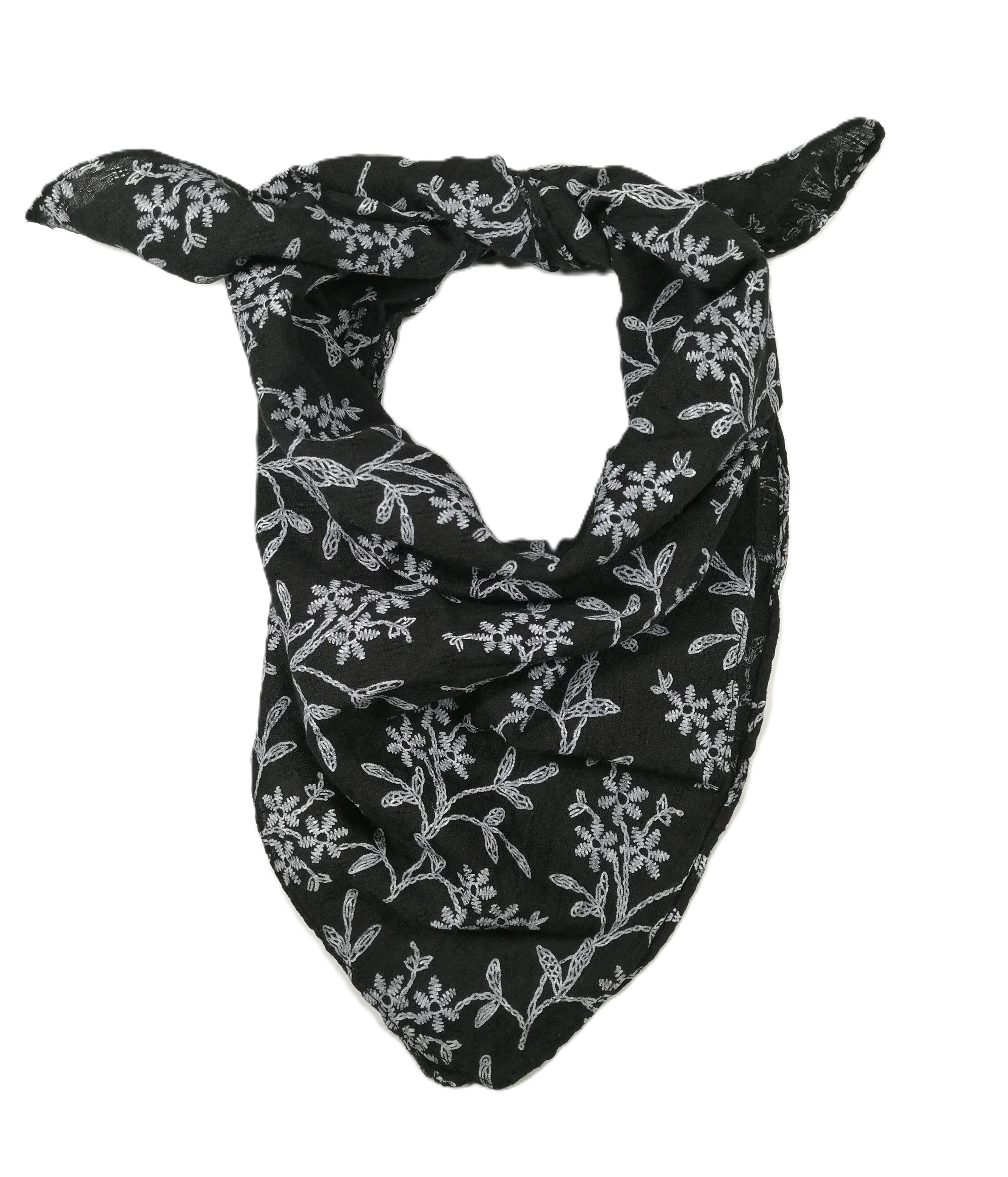 Shanlin Unisex Cotton Square Bandanas Scarves 24x24 (Floral A)