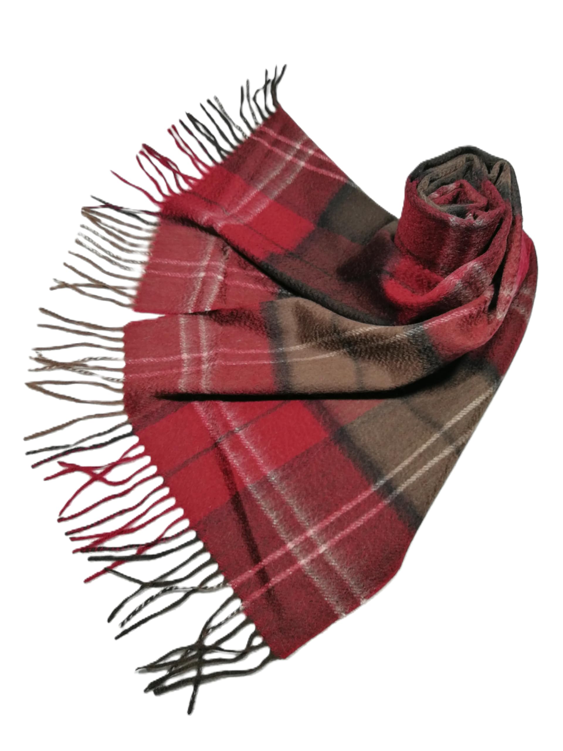 Shanlin 100% Cashmere Ultra Soft Solid & Plaid Scarf for Men & Women with Gift Box