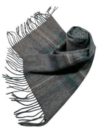 Shanlin 100% Australian Merino Wool Plaid Scarf for Men & Women – Soft, Warm, Lightweight Winter Wrap with Fringe