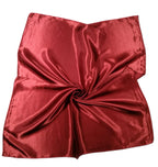 Shanlin Solid Color Silk Feel Satin Square Scarf Bandanas (23.5"X23.5")