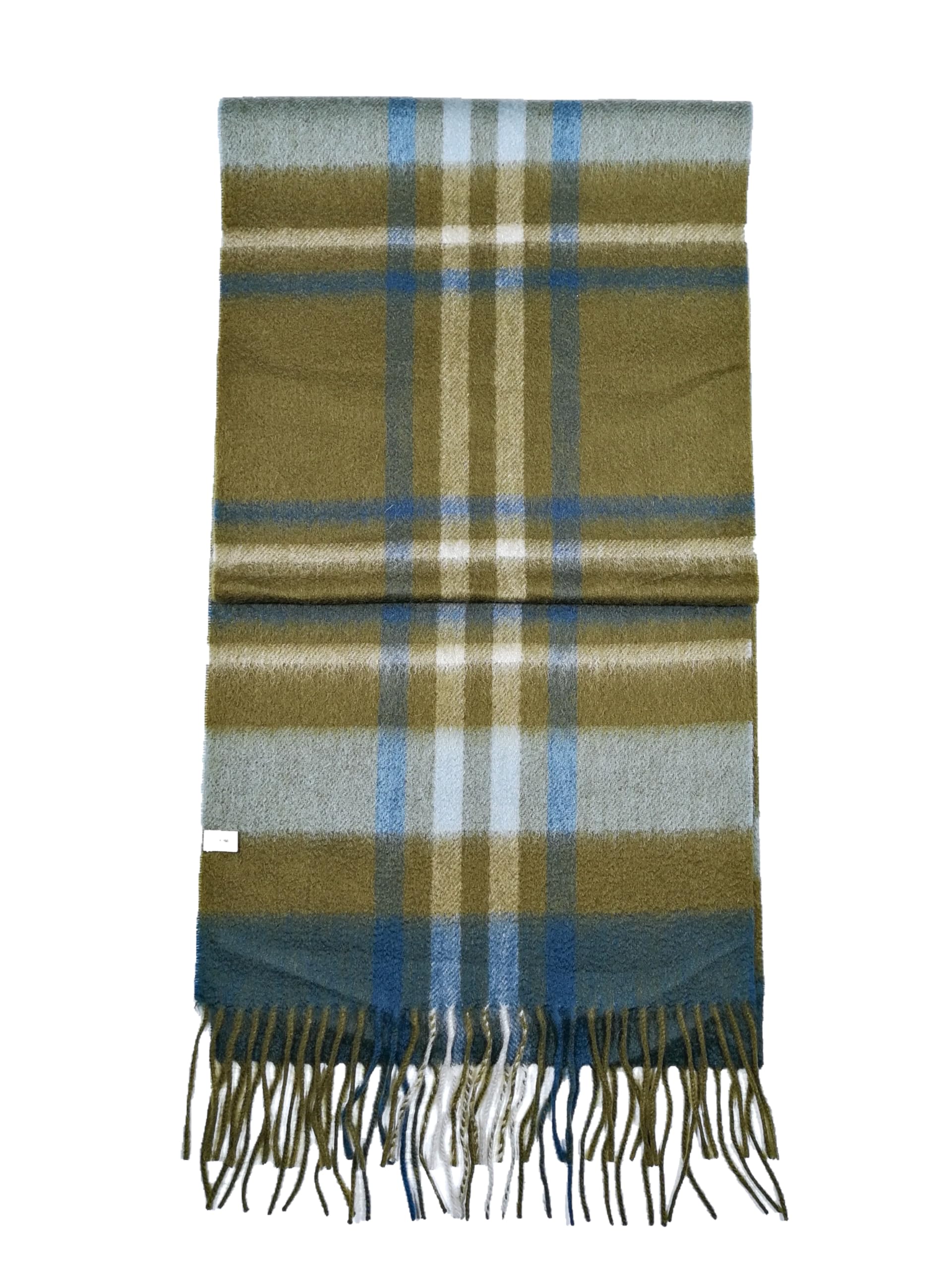 Shanlin 100% Cashmere Ultra Soft Solid & Plaid Scarf for Men & Women with Gift Box