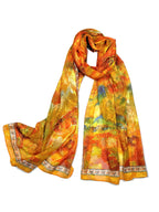 Shanlin Elegant Semi-Transparent Jacquard Scarf – Soft Lightweight Wrap for Formal Events, 70x180cm