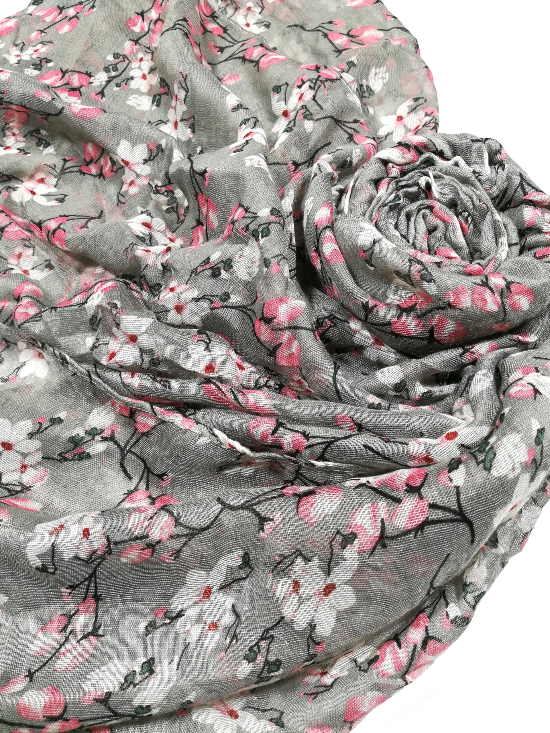 Shanlin Unisex Lightweight Floral & Pattern Scarves for Women – 185 x 90 cm