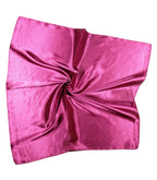 Shanlin Solid Color Silk Feel Satin Square Scarf Bandanas (23.5"X23.5")