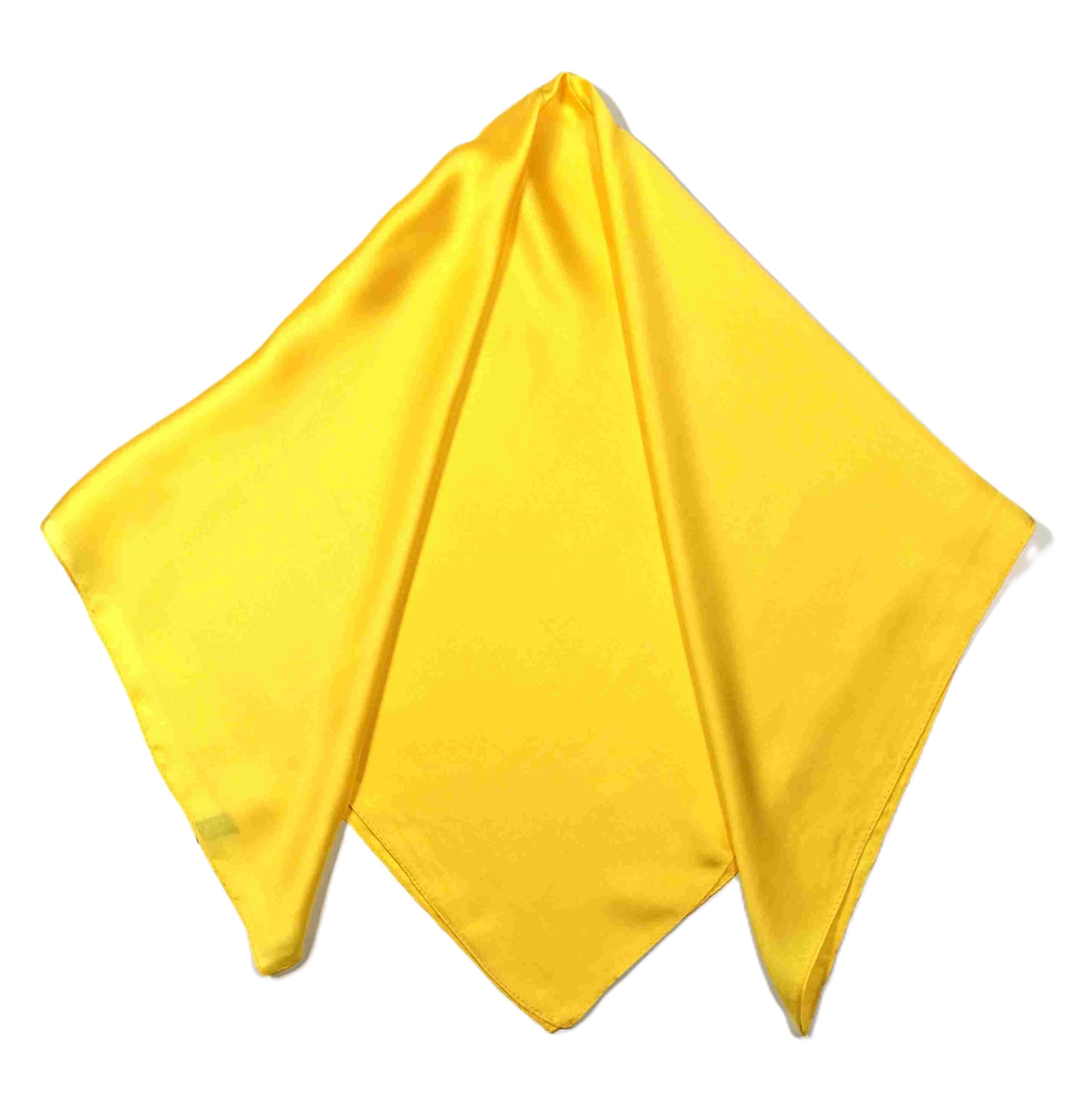 Shanlin Silk Feel Pattern Square Scarves 27" X 27"(Solid Color)