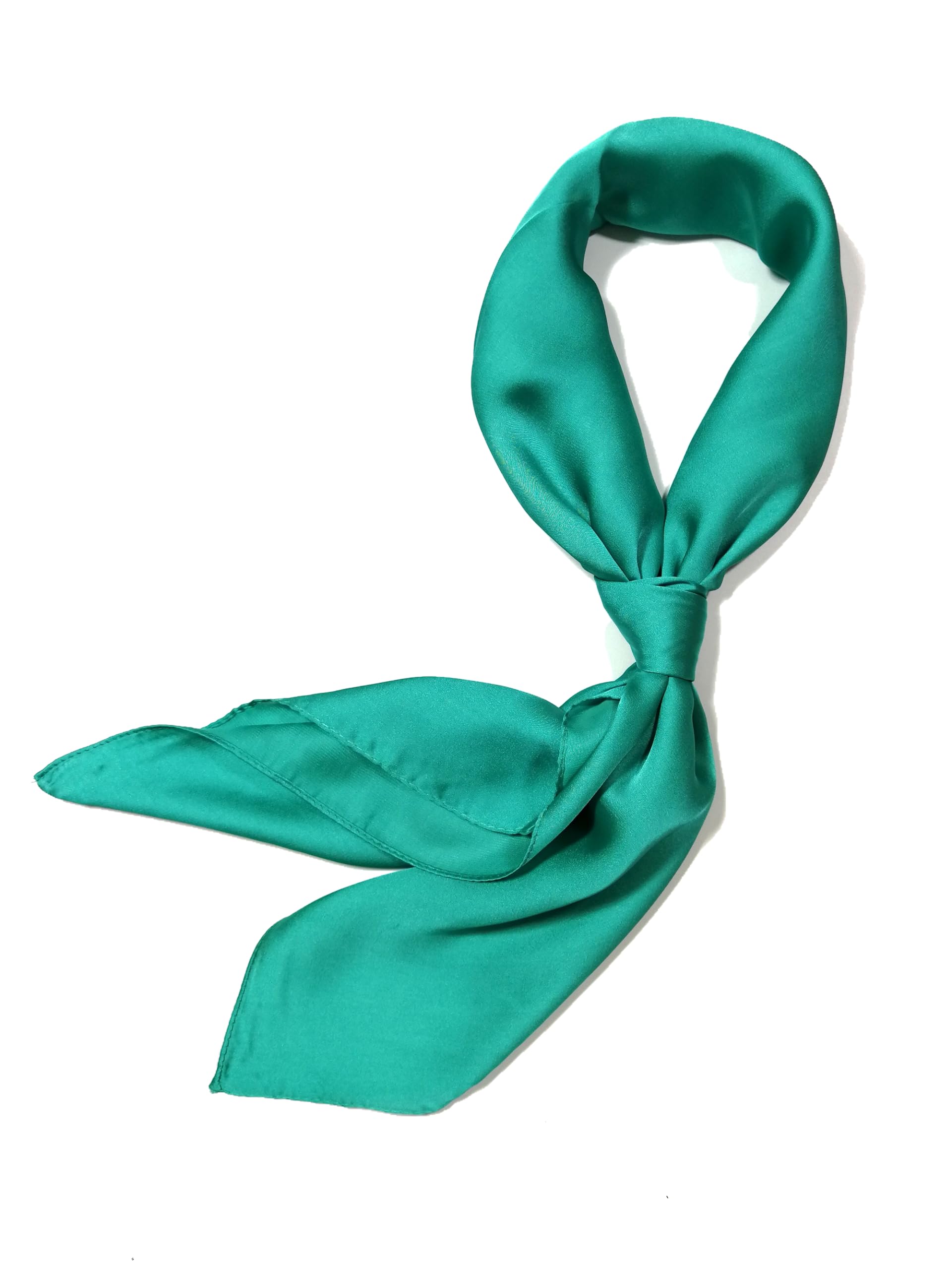Shanlin Silk Feel Pattern Square Scarves 27" X 27"(Solid Color)