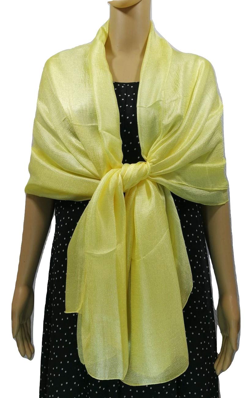 Shanlin Solid Color Silk Feel Long Scarves