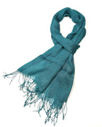 Shanlin Unisex 100% Linen Scarves for Men and Women (71"x22") Solid Color