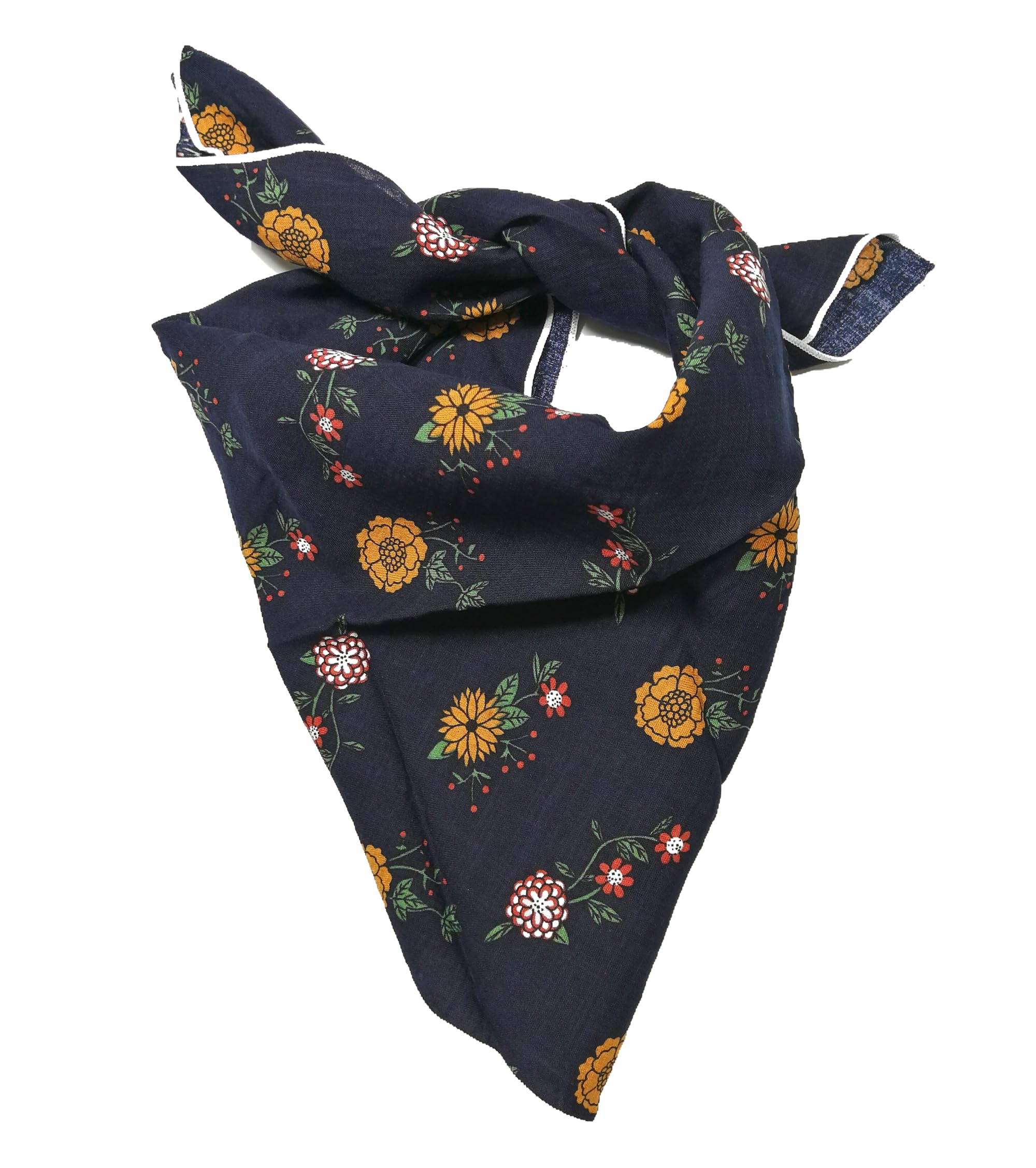 Shanlin Unisex Floral Cotton Bandanas 22x22 inch