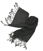 Shanlin Unisex 100% Linen Scarves for Men and Women (71"x22") Solid Color