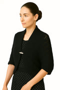 Shanlin Rhombus-Shaped Hollow Pattern Cocoon Cardigan Sweater Shawl
