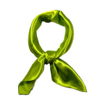 Shanlin Solid Color Silk Feel Satin Square Scarf Bandanas (23.5"X23.5")