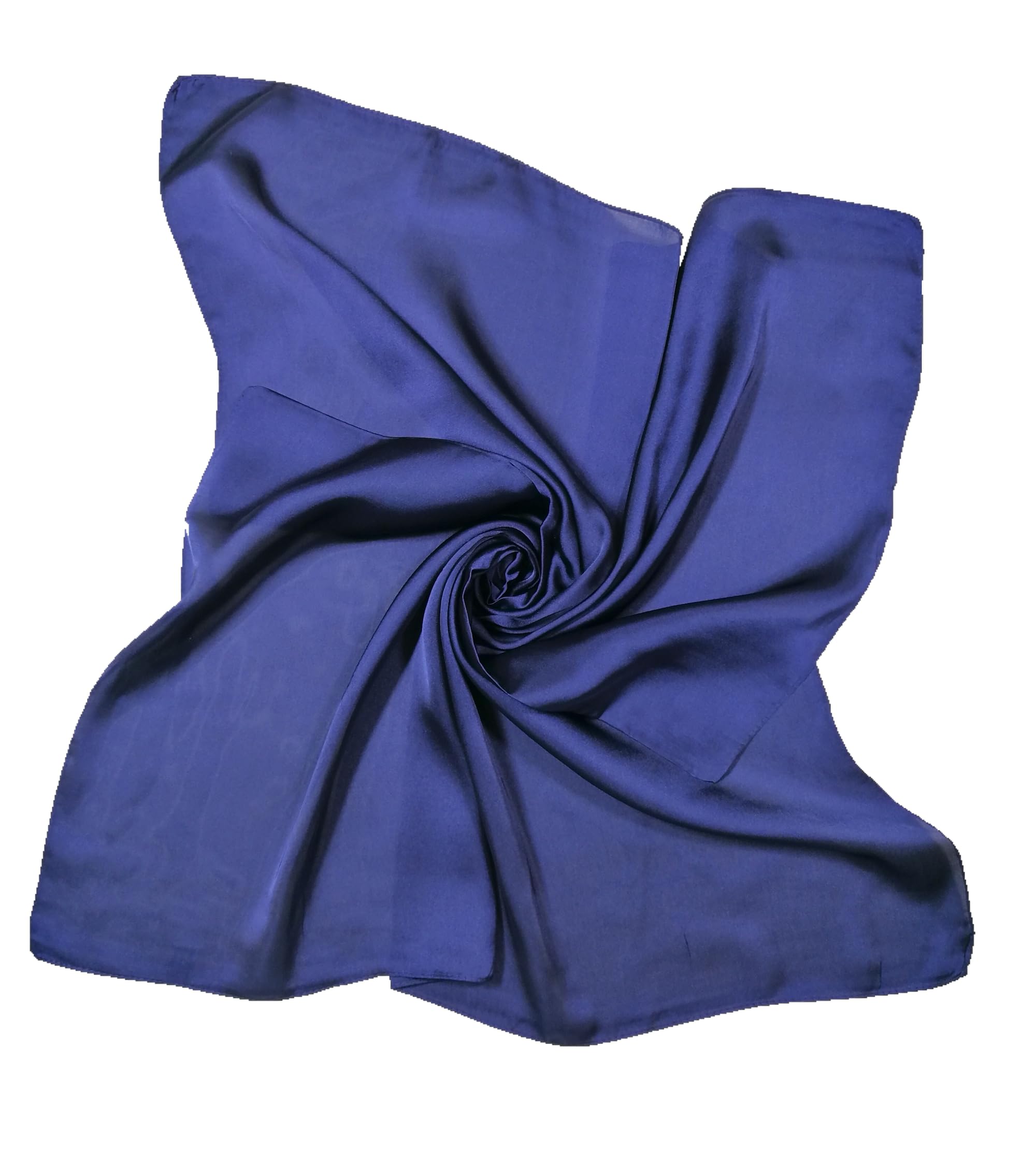 Shanlin Silk Feel Pattern Square Scarves 27" X 27"(Solid Color)