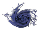 Shanlin Unisex 100% Linen Scarves for Men and Women (71"x22") Solid Color