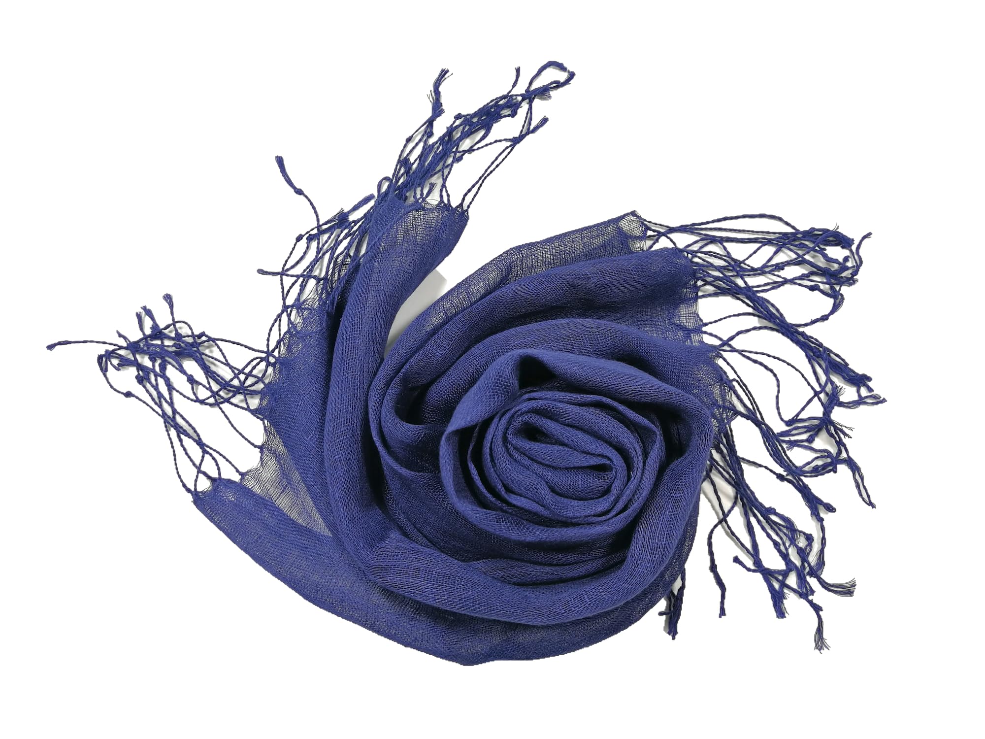 Shanlin Unisex 100% Linen Scarves for Men and Women (71"x22") Solid Color