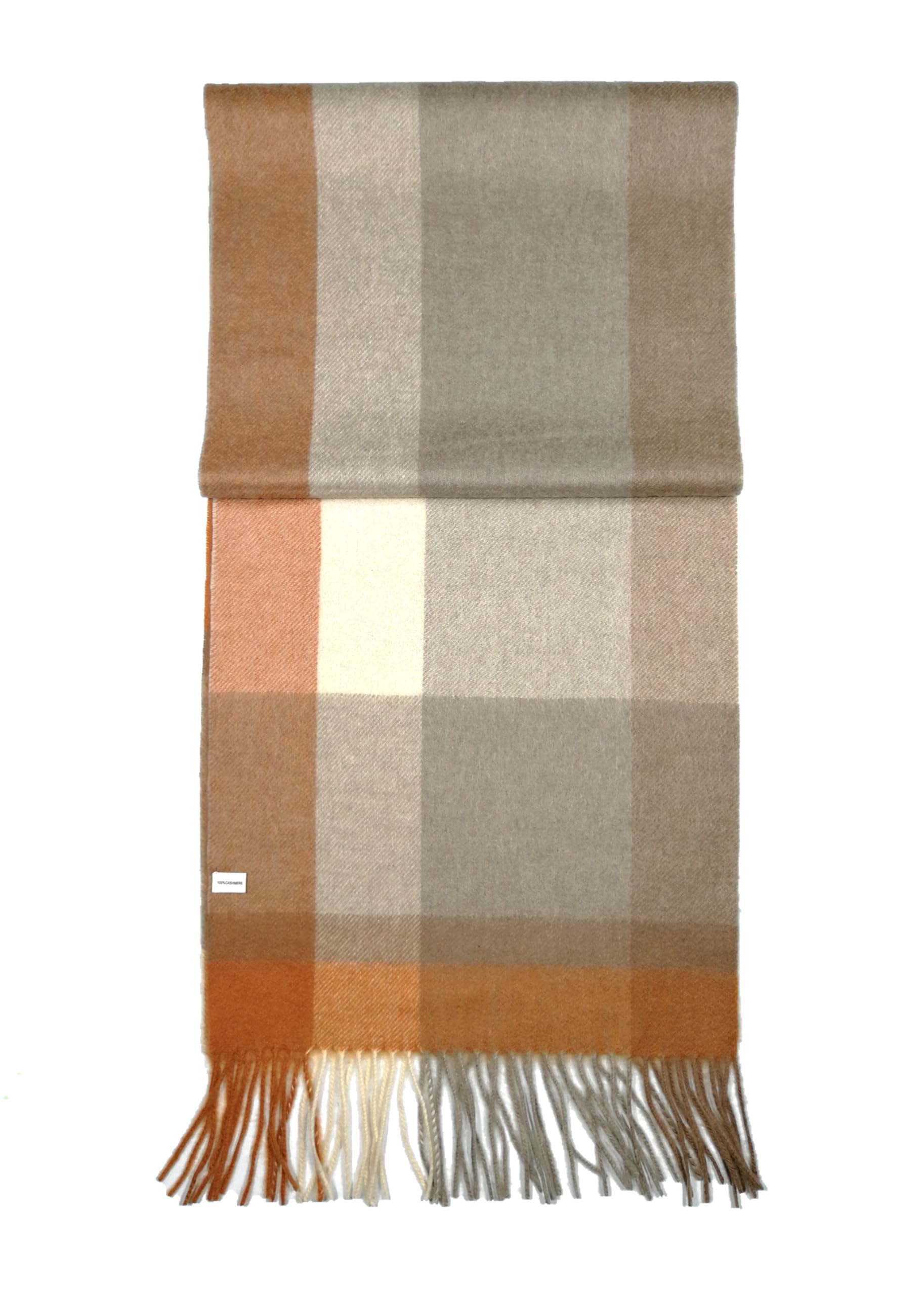Shanlin 100% Cashmere Ultra Soft Solid & Plaid Scarf for Men & Women with Gift Box